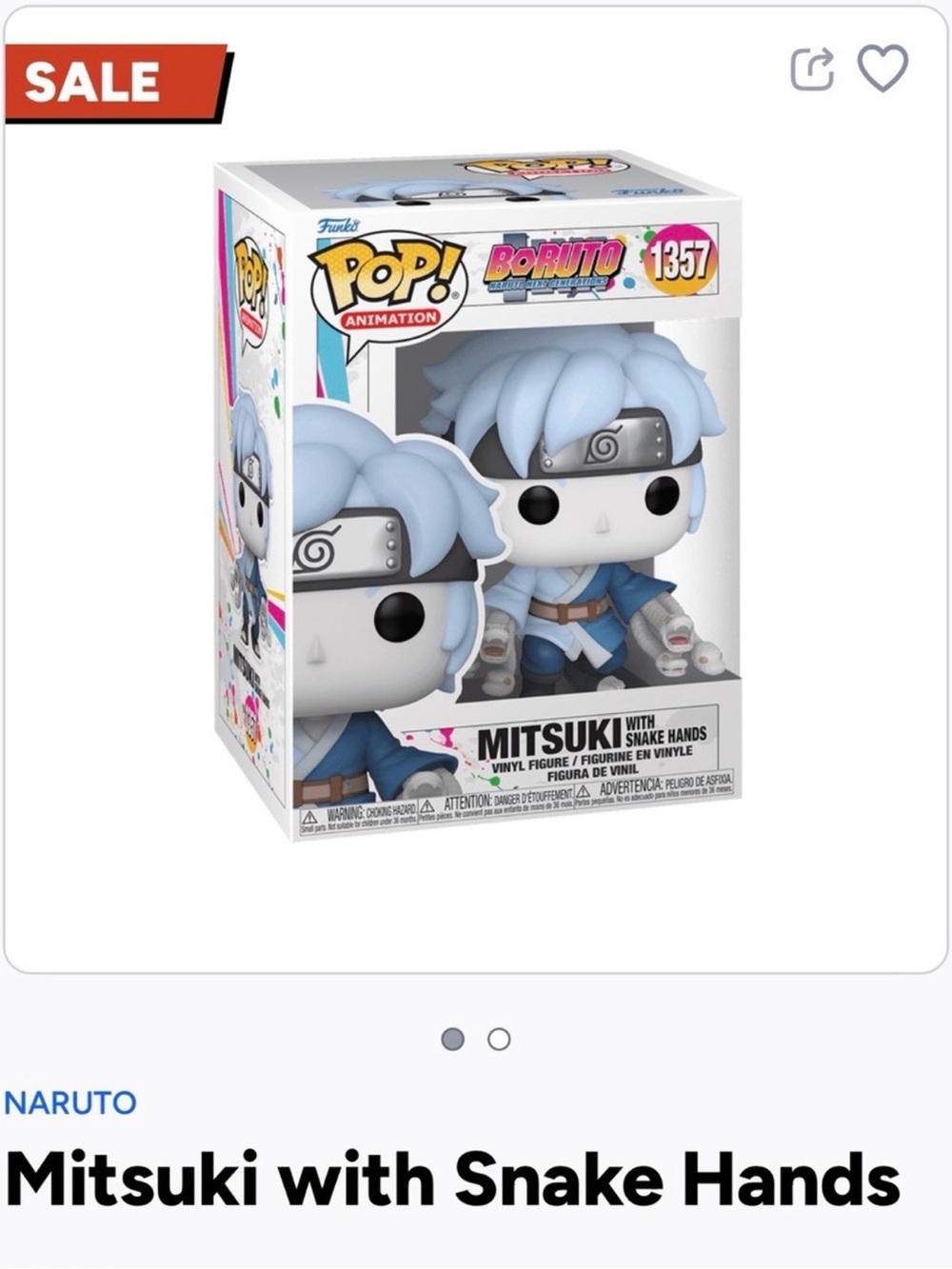 Funko Pop! Mitsuki Vinyl Figure - Light Blue, White, Black- 1357